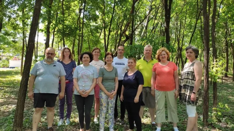 Csikung gyakorlás csoportban 