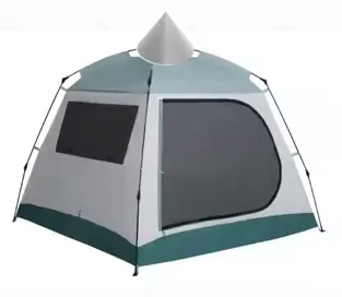 A Mini-Biguan sátor és antenna