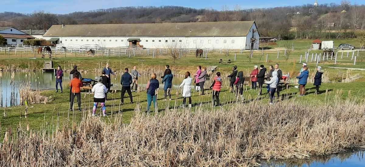 Kezdő csikung tábor a természetben